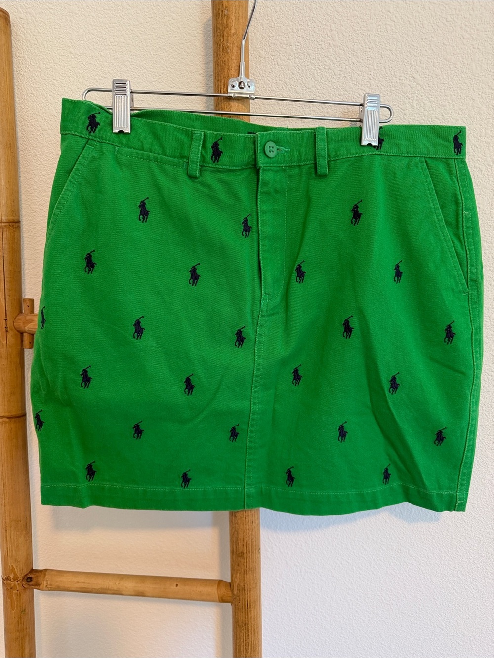 Polo Ralph Lauren Green Pony Skirt